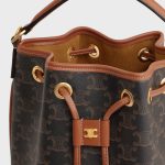 CLARA BAG IN TRIOMPHE CANVAS AND CALFSKIN TAN - Image 4